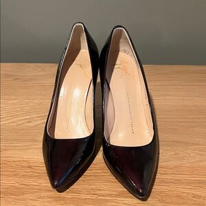 Giuseppe Zanotti Dark Maroon/Brown Patent Leather Heels (used)